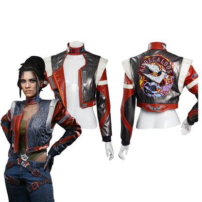 Cyberpunk 2077 Panam Palmer Manteau Costume d'Halloween Carnaval Costume de cosplay