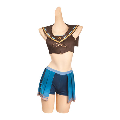 Genshin ImpacKirarCostume de cosplay en maillot de bain pour Halloween et carnaval, costume de déguisement