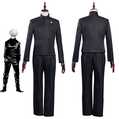 Jujutsu KaiseTenue scolaire de Gojo Satoru pour Halloween Carnival Suit Cosplay Costume