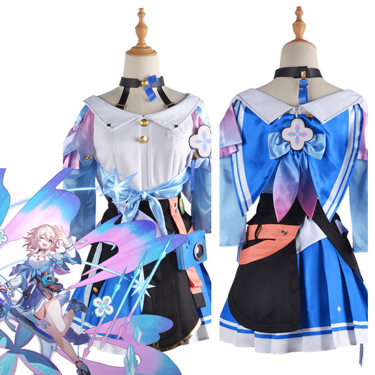 Honkai: Star Rail March 7tCostume de cosplay pour Halloween et carnaval, costume de déguisement