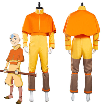 Avatar : Le Dernier Maître de l'Air Avatar Aang Combinaison Tenue Halloween Carnival Suit Costume de cosplay