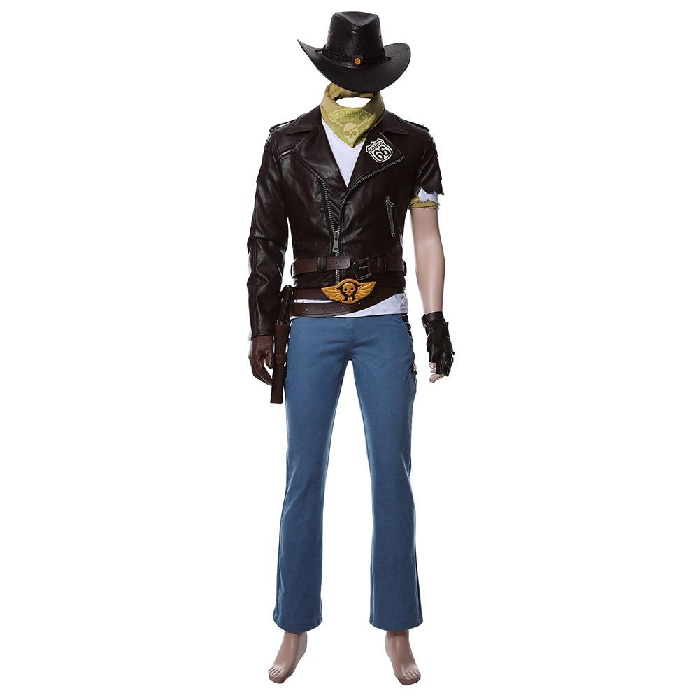 Overwatch Jesse McCree Costume pour hommes Halloween 2021 Costume de cosplay