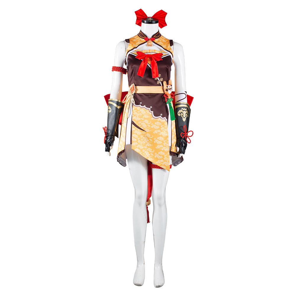 Genshin ImpacTenue de cosplay de Xiangling pour Halloween Carnival Suit Cosplay Costume