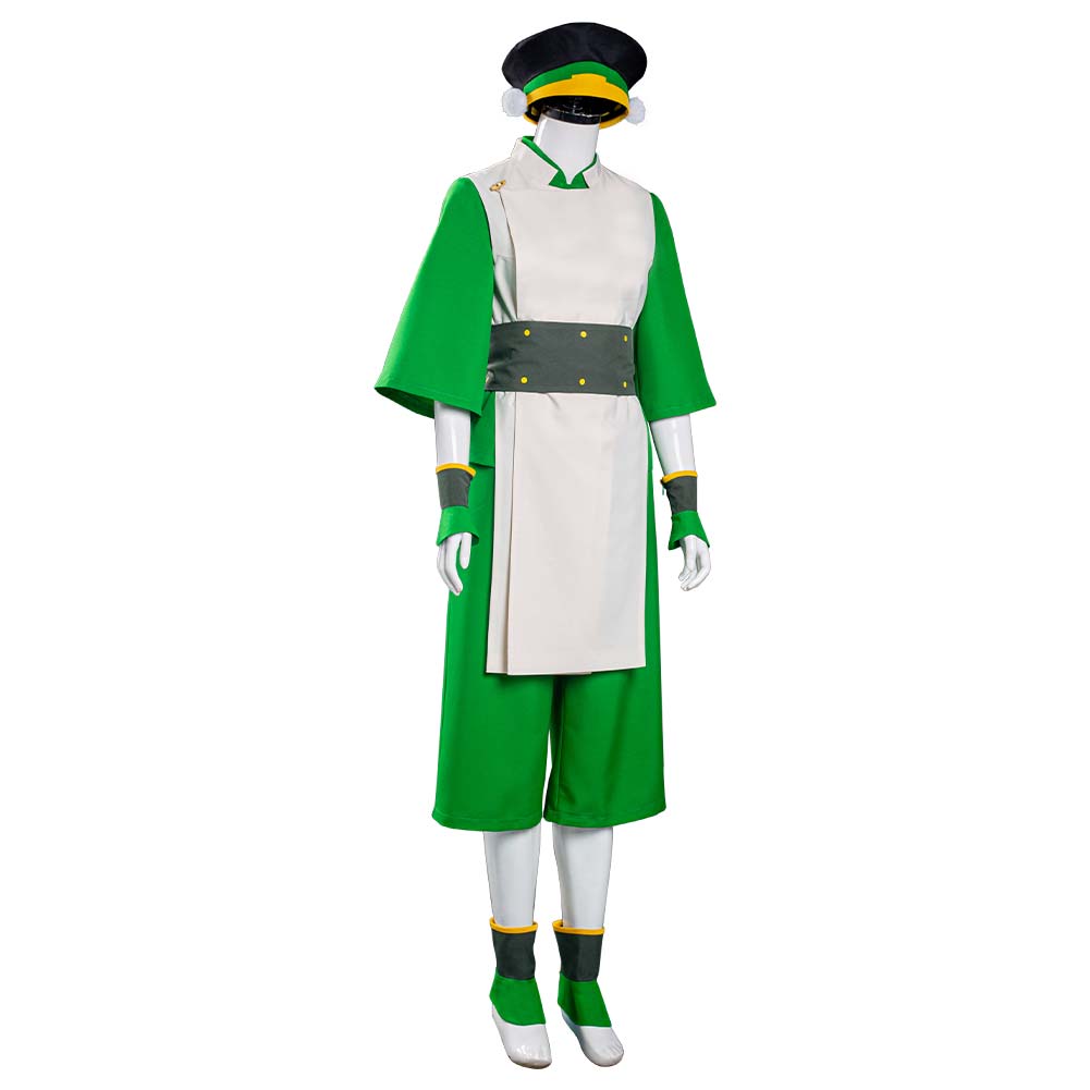 Avatar : Le Dernier Maître de l'Air Toph Bengfang Tenue Halloween Carnival Suit Costume de cosplay