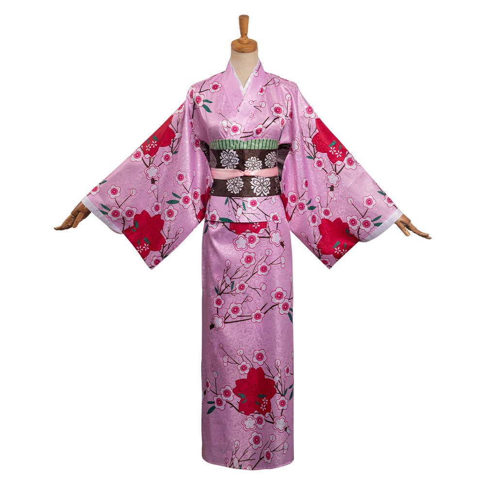 Kanroji MitsurCostume de cosplay en kimono pour Halloween et carnaval, costume de déguisement