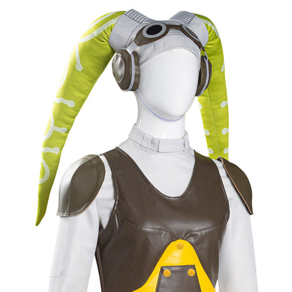 Star Wars Rebels Hera Syndulla Gilet Pantalon Tenue Halloween Carnival Suit Costume de cosplay pour femmes