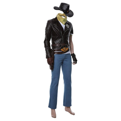 Overwatch Jesse McCree Costume pour hommes Halloween 2021 Costume de cosplay