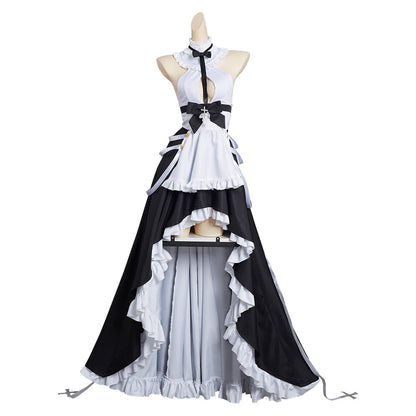 Azur LanKMS August von Parseval Robe de chambre de femme de chambre Tenues Halloween Carnaval Costume de cosplay