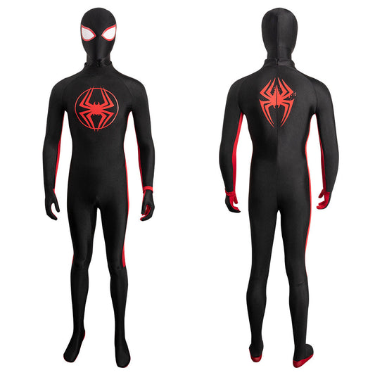 Spider-Man: À travers les dimensionMiles MoraleCostume de cosplay pour Halloween et carnaval, costume de déguisement