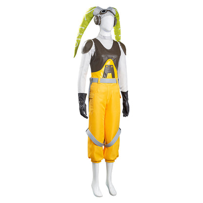 Star Wars Rebels Hera Syndulla Gilet Pantalon Tenue Halloween Carnival Suit Costume de cosplay pour femmes