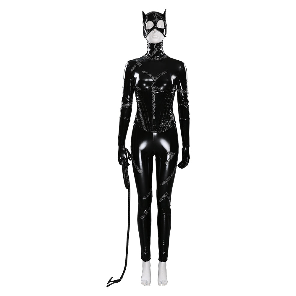 Batman Returns Selina Kyle Combinaison Outfits Halloween Carnival Suit Costume de cosplay