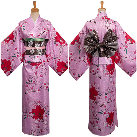 Kanroji MitsurCostume de cosplay en kimono pour Halloween et carnaval, costume de déguisement