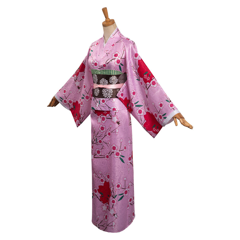 Kanroji MitsurCostume de cosplay en kimono pour Halloween et carnaval, costume de déguisement