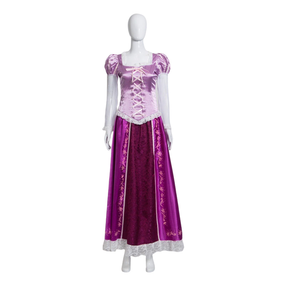 RaiponcTenue de robe de Rapunzel Outfits Halloween Carnival Suit Cosplay Costume