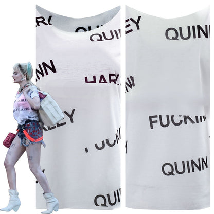 Birds of Prey Harley Quinn Haut Femme T-shirt d'été Costume de cosplay