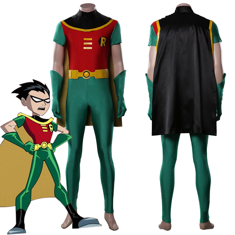 Teen Titans Robin Combinaison Tenues Halloween Carnaval Costume de cosplay