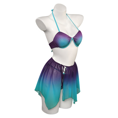 The Little MermaiCostume de cosplay d'Ariel en maillot de bain pour Halloween et carnaval, costume de déguisement