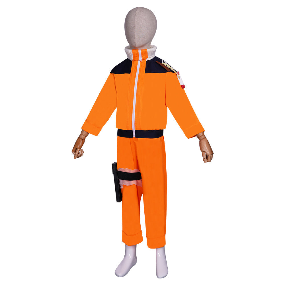 NARUTO Naruto Uzumaki Enfants Haut Pantalon Tenue Halloween Carnival Suit Costume de cosplay