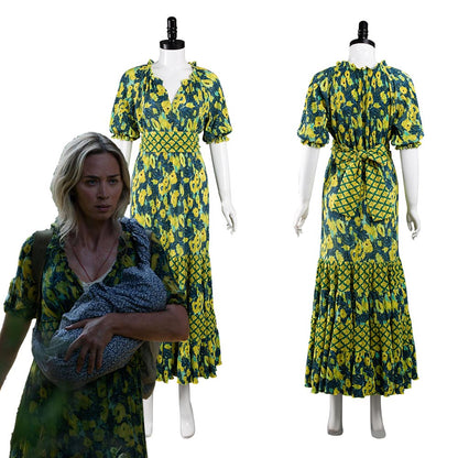 A Quiet Place Part ITenue de cosplay d'Evelyn Abbott pour Halloween Carnival Suit Cosplay Costume