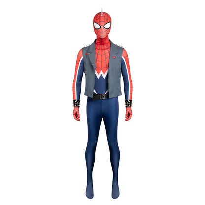 Spider-Man: Across The Spider-VersCostume de cosplay de Spider Punk pour Halloween, carnaval