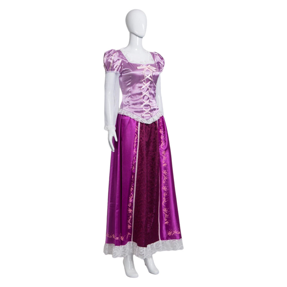 RaiponcTenue de robe de Rapunzel Outfits Halloween Carnival Suit Cosplay Costume