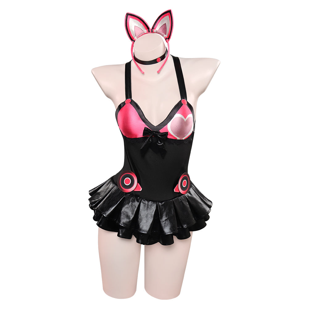 Tekken Costume de cosplay sexy de Lucky Chloe pour Halloween et carnaval, costume de déguisement