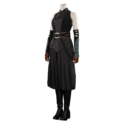 The MandaloriaTenue de cosplay d'Ahsoka Tano en noir pour Halloween Carnival Suit Cosplay Costume