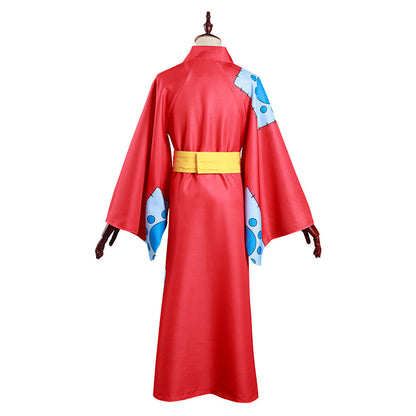 One Piece Wano Country Monkey D. Luffy Kimono Tenues Halloween Carnaval Costume de cosplay