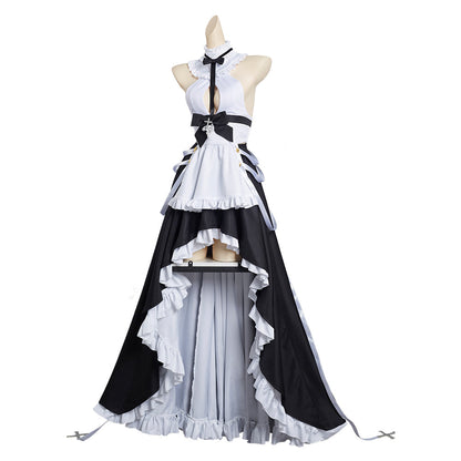 Azur LanKMS August von Parseval Robe de chambre de femme de chambre Tenues Halloween Carnaval Costume de cosplay