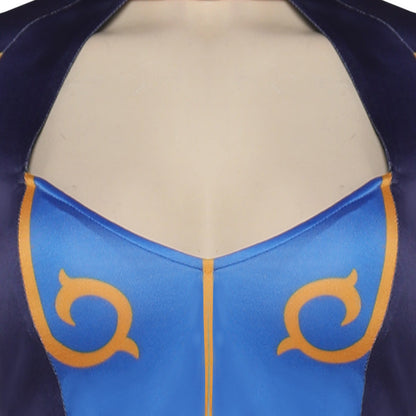 Street FighteCostume de cosplay de Chun-Li en maillot de bain pour Halloween et carnaval, costume de déguisement