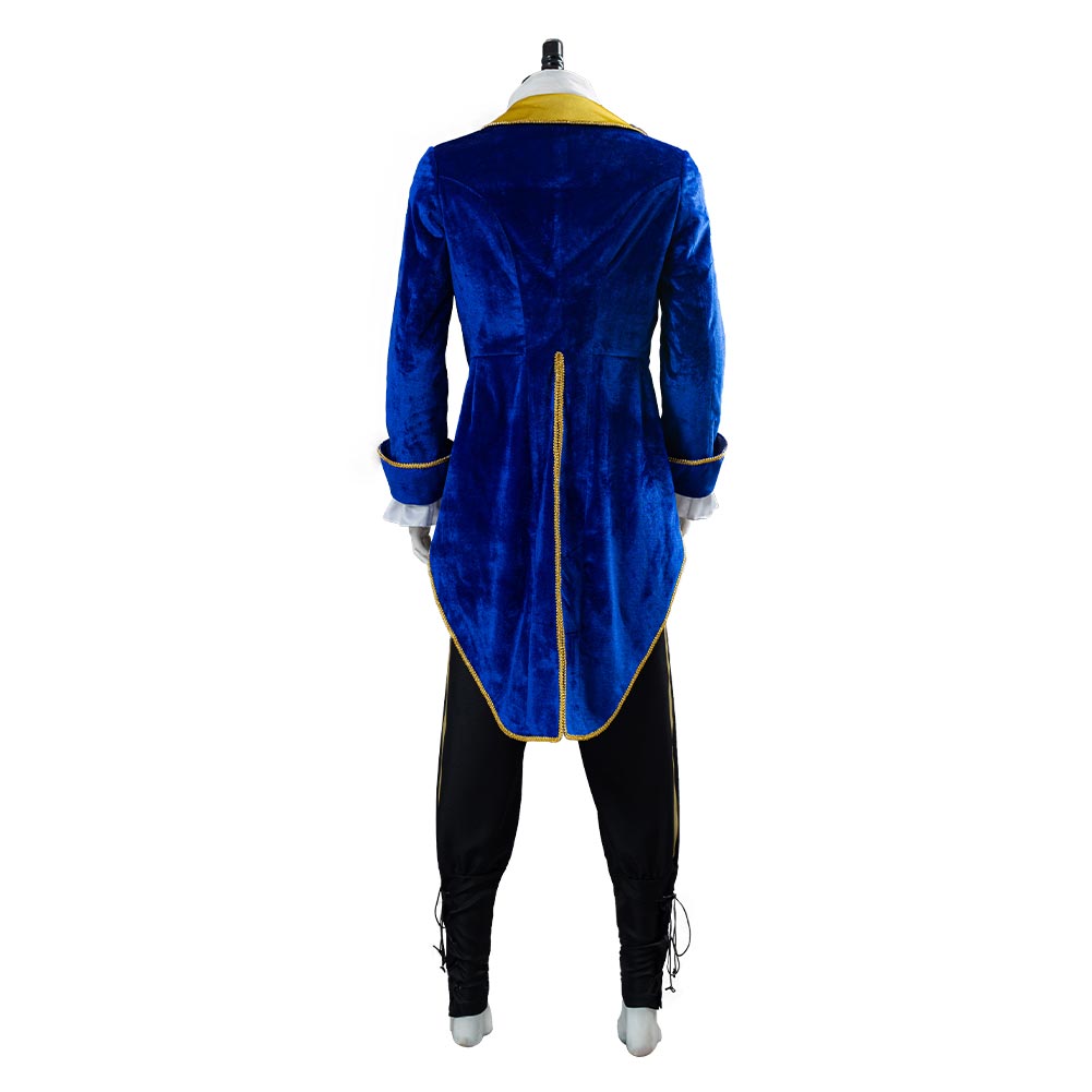 Costume de cosplay du prince de La Belle et la Bête pour hommes Halloween Carnival Costume