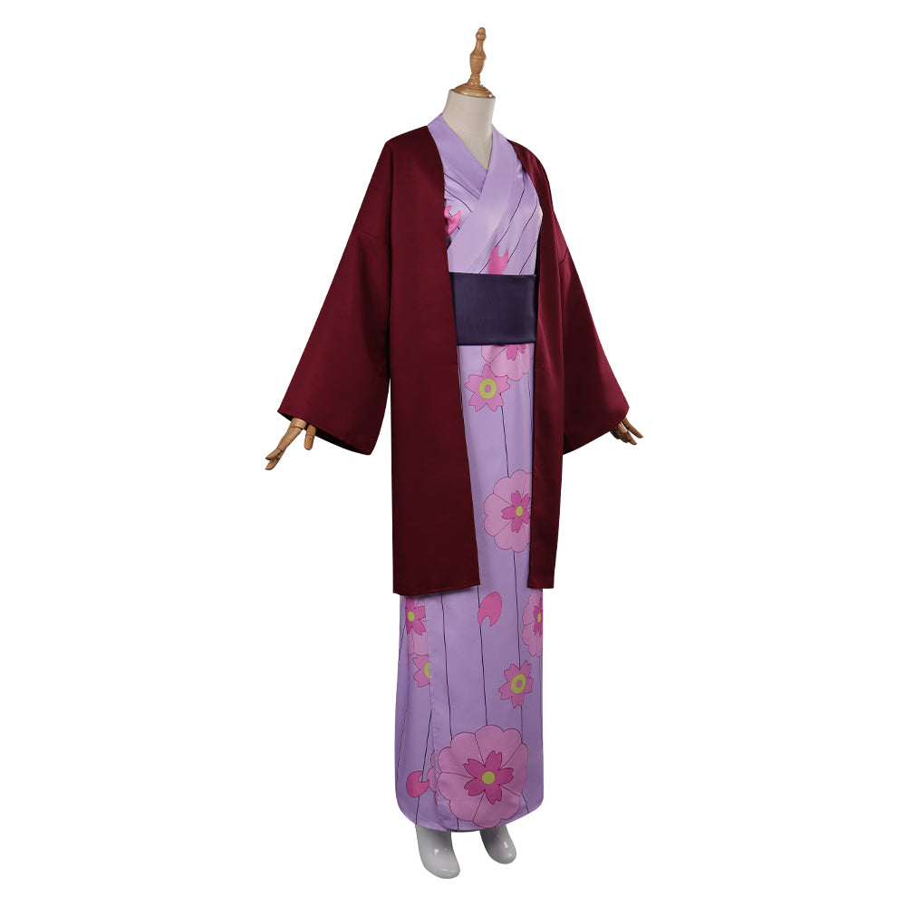 Kanroji MitsurCostume de cosplay en kimono pour Halloween et carnaval, costume de déguisement