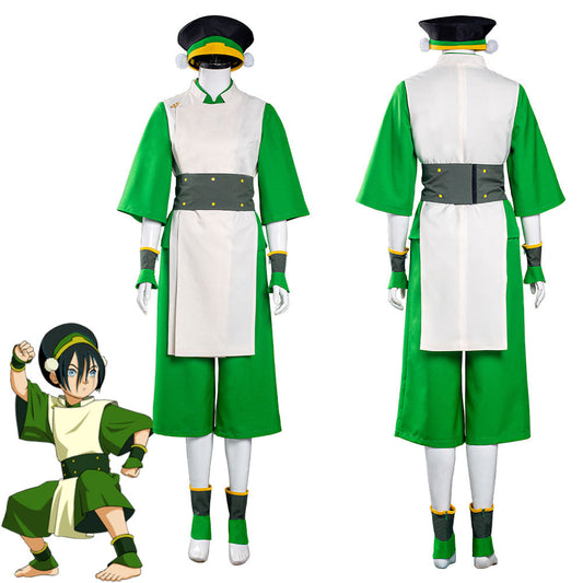 Avatar : Le Dernier Maître de l'Air Toph Bengfang Tenue Halloween Carnival Suit Costume de cosplay