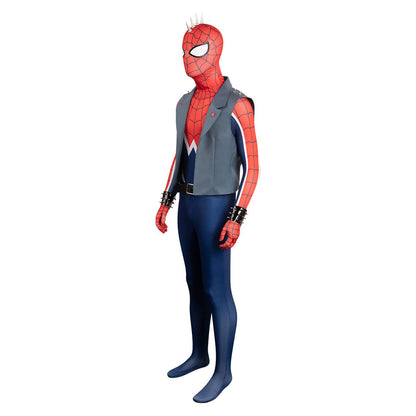 Spider-Man: Across The Spider-VersCostume de cosplay de Spider Punk pour Halloween, carnaval