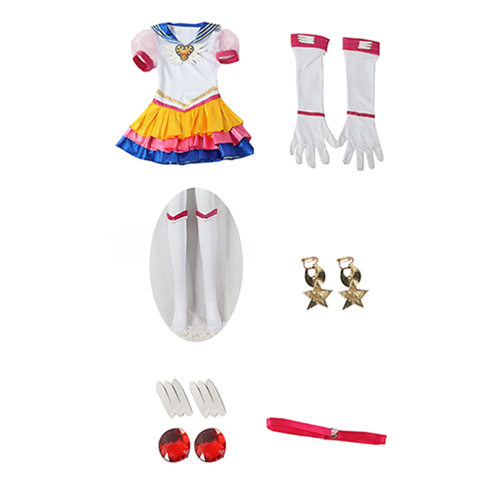 Sailor MooCostume de cosplay de Tsukino Usagi pour Halloween et carnaval, costume de déguisement