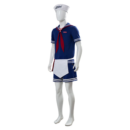 Stranger Things 3 Scoops Ahoy Steve Harrington Robin Costume de cosplay pour adultes et enfants