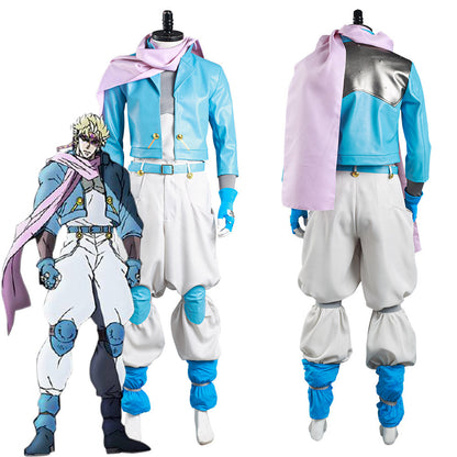 JoJo's Bizarre Adventure Partie 2: Battle Tendency Caesar Anthonio Zeppeli Manteau Pantalon Tenues Costume de cosplay