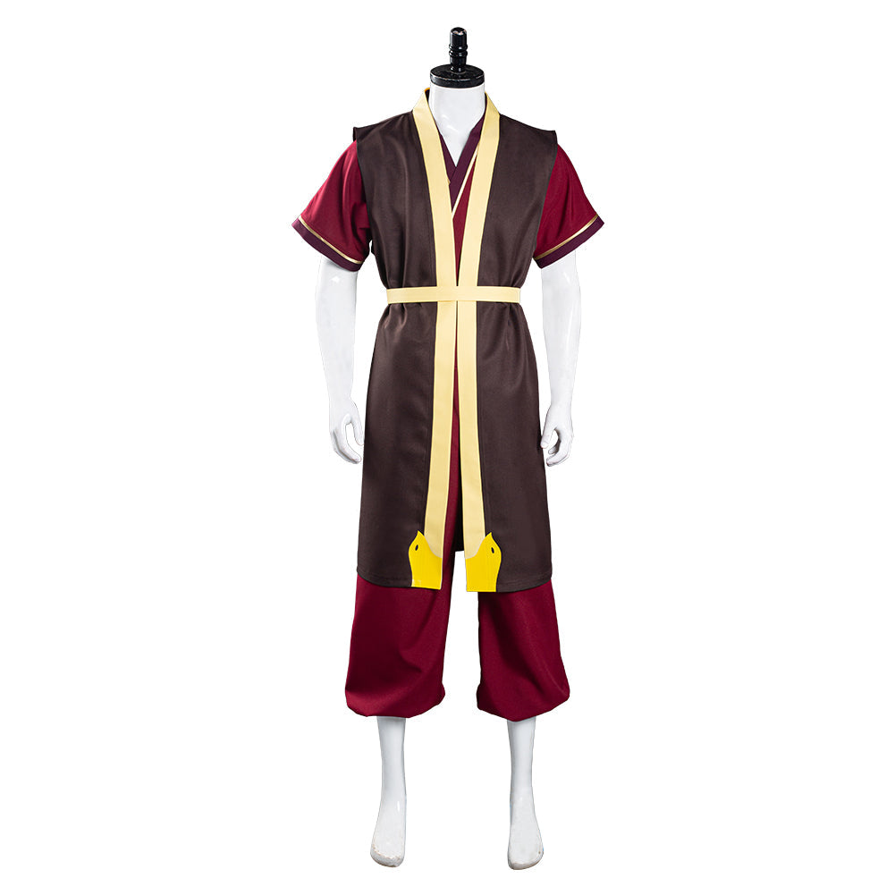 Avatar : Le Dernier Maître de l'Air Zuko Pantalon Gilet Tenue Halloween Carnival Suit Costume de cosplay