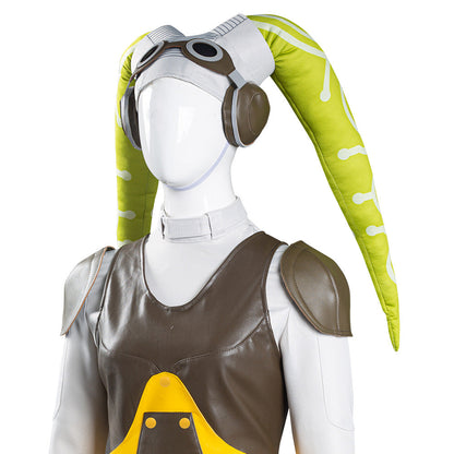 Star Wars Rebels Hera Syndulla Gilet Pantalon Tenue Halloween Carnival Suit Costume de cosplay pour femmes