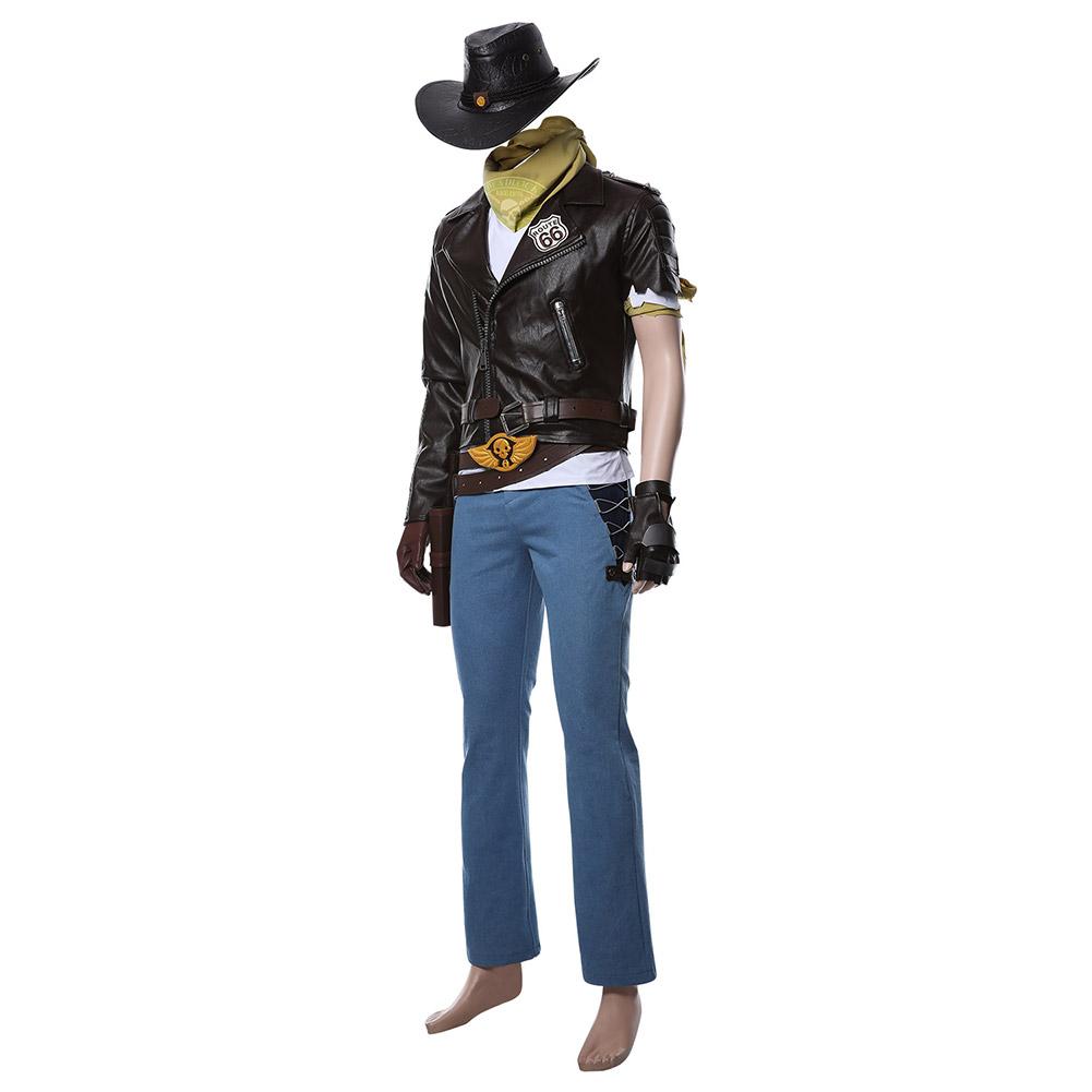 Overwatch Jesse McCree Costume pour hommes Halloween 2021 Costume de cosplay