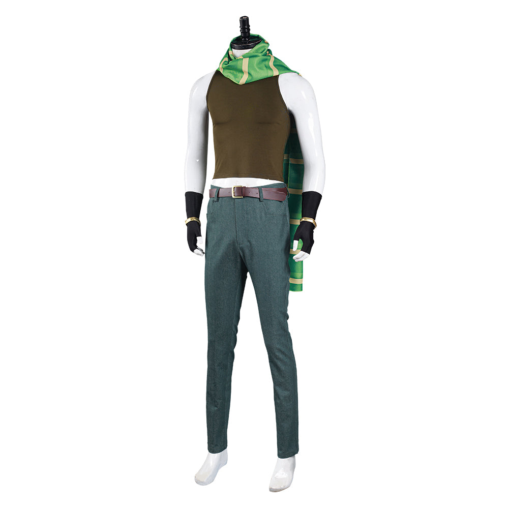 JoJo's Bizarre Adventure Part 2: Battle Tendency Joseph Joestar Costume de cosplay Pantalon Gilet Outfits Halloween Carnival Suit