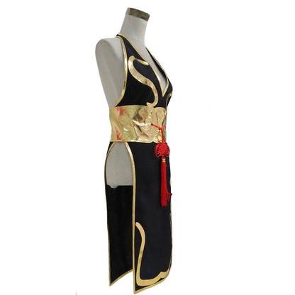 Street FighteChun-LCostume de cosplay pour Halloween et carnaval, costume de déguisement style cheongsam