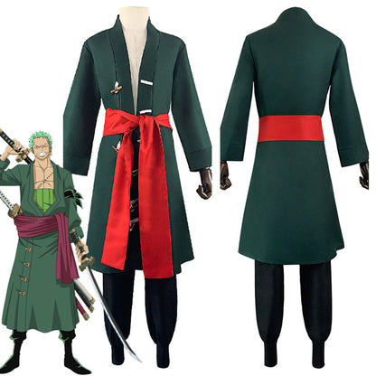 One PiecTenue de cosplay de Roronoa Zoro pour Halloween Carnival Suit Cosplay Costume