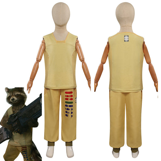 Guardians of the GalaxCostume de cosplay Rocket pour enfants pour Halloween et carnaval, costume de déguisement