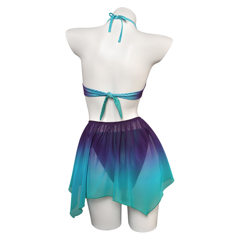 The Little MermaiCostume de cosplay d'Ariel en maillot de bain pour Halloween et carnaval, costume de déguisement