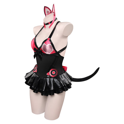 Tekken Costume de cosplay sexy de Lucky Chloe pour Halloween et carnaval, costume de déguisement