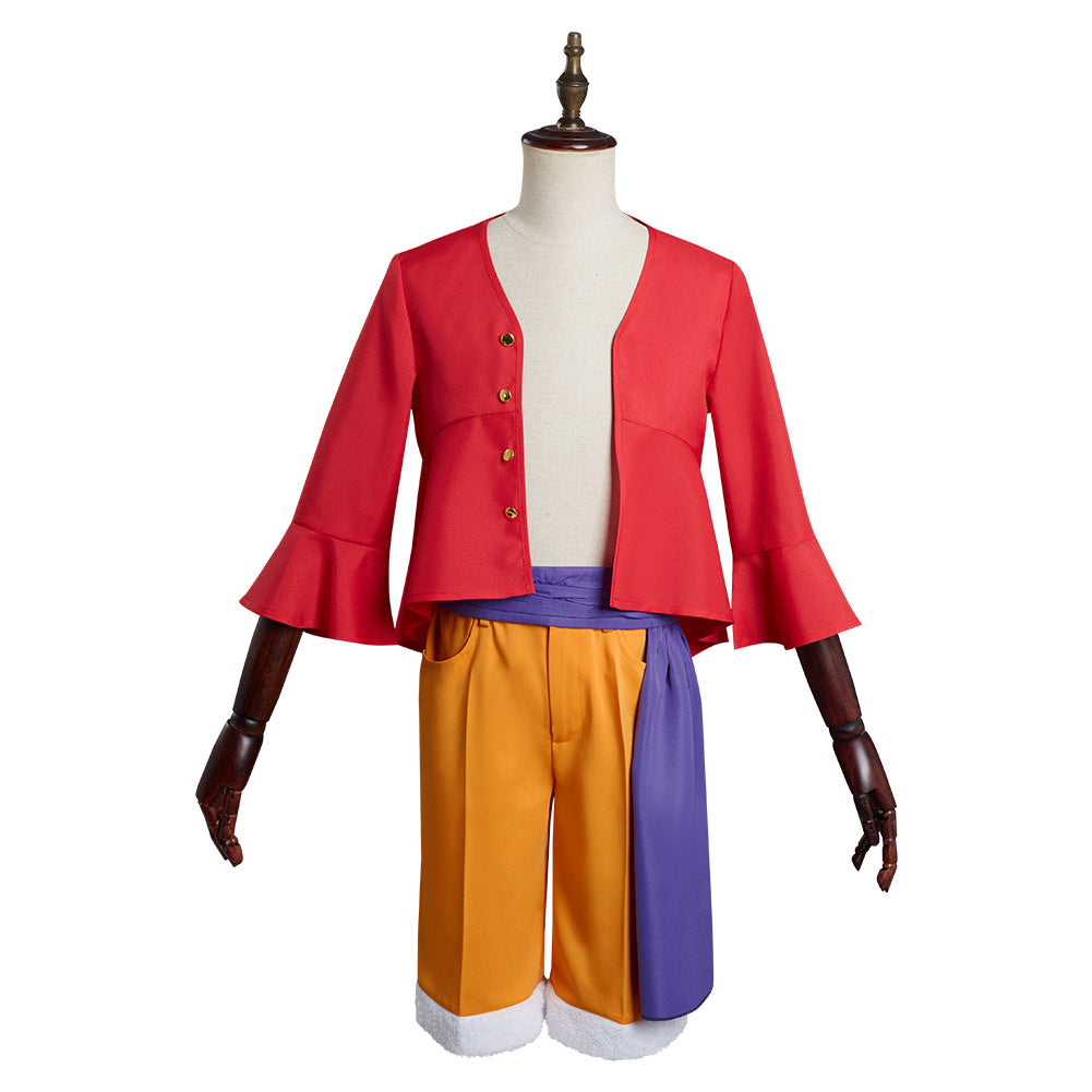 One PiecTenue de Monkey D. Luffy Outfits Halloween Carnival Suit Cosplay Costume